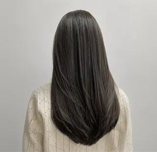 ロング 【個室】色持ちカラー 似合わせヘア アスカのヘアスタイル