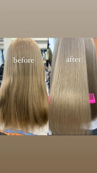 ミディアム 抜け感レイヤー︴ ニュアンスカラーのヘアスタイル