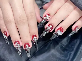 ネイル 🎀Reina🎀 長さ出し新宿のネイルデザイン