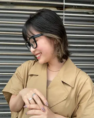 ミディアム たかはし はるかのヘアスタイル