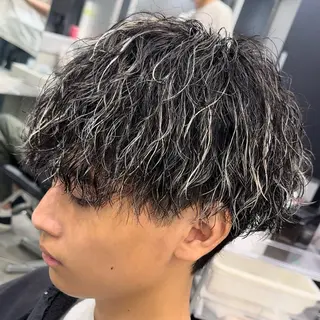 ミディアム カラー ヘアアレンジ メンズ fifth 石川 凪のヘアスタイル