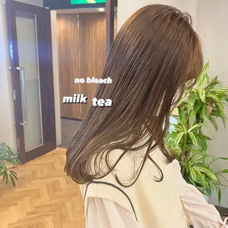 セミロング カラー パーマ ヘアアレンジ メンズ キッズ ネイル マツエク・マツパ 前川 朋香のヘアスタイル