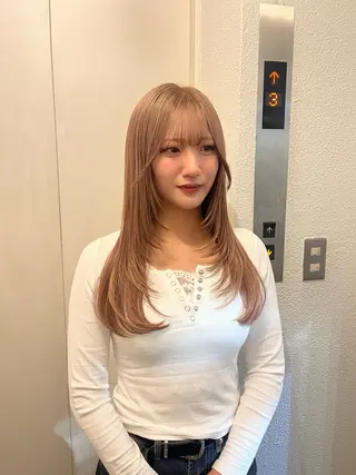 ロング sora / 渋谷 / ハイトーンのヘアスタイル
