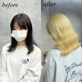 ミディアム カラー エクステ&"盛れる" 艶髪✨SYURIのヘアスタイル