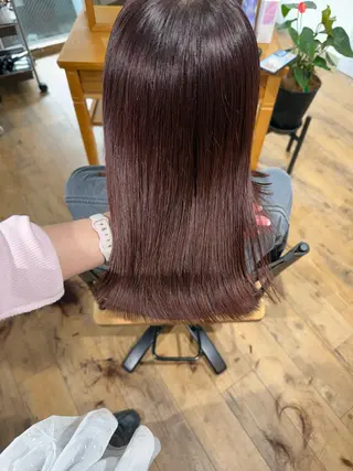 ミディアム カラー ✨艶髪✨ 奈須晴香のヘアスタイル