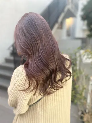 セミロング カラー レイヤーカット 赤み消し　店長/大和のヘアスタイル
