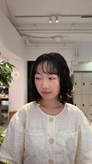 ショート カラー パーマ naturalカラー / Rukaのヘアスタイル
