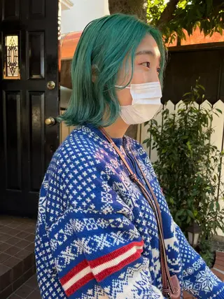 ミディアム カラー eri kinjoのヘアスタイル