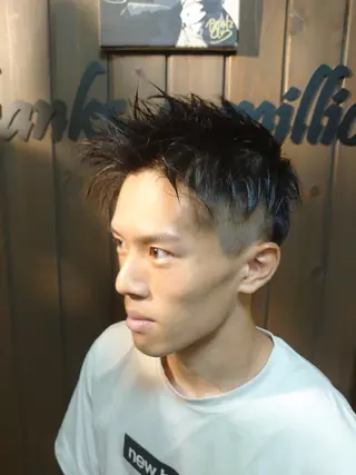 メンズ ショート 岡林 選のヘアスタイル