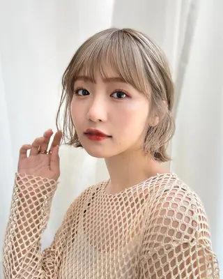 ショート カラー レイヤー専門家 ダブルカラー修のヘアスタイル