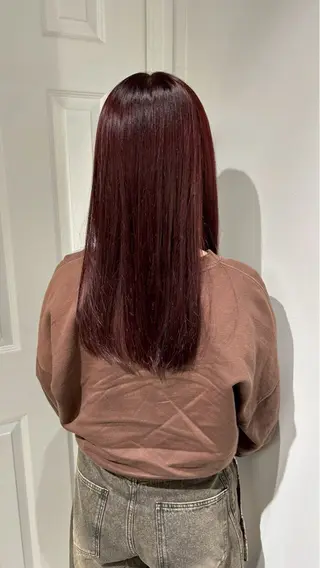 ロング カラー himari💜 酸性ストレートのヘアスタイル