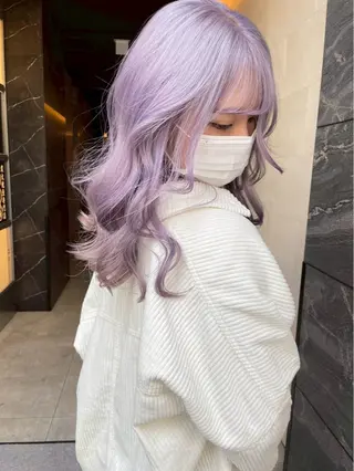 カラー 伊藤七奈/名古屋/ ハイトーン/ブリーチのヘアスタイル