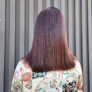 セミロング カラー mit セン北のヘアスタイル