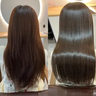 ロング カラー ヘアアレンジ キッズ 横浜関内髪質改善 re:Magoのヘアスタイル