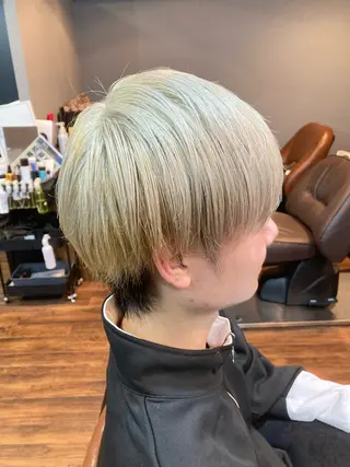ミディアム カラー メンズ FUGO原宿【代表】 髪質改善/イイヌマのヘアスタイル