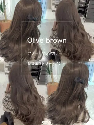 ロング メンズ 艶感ミルクティー🤍 色落ち綺麗🤍ともやのヘアスタイル