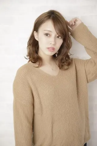 ミディアム カラー 似合わせカット 銀座/アライ カズヤのヘアスタイル