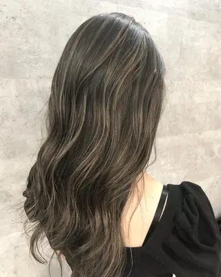 ロング カラー 髪質改善で 憧れの潤艶美髪にのヘアスタイル