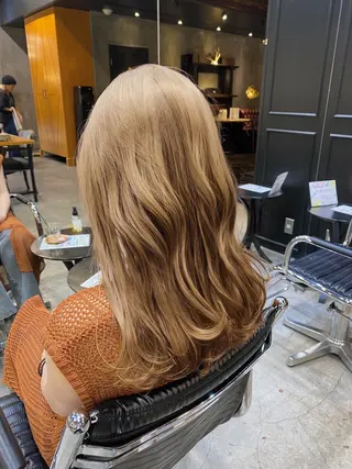 ミディアム カラー 透明感カラー🌿 グレージュ🐺陽介のヘアスタイル