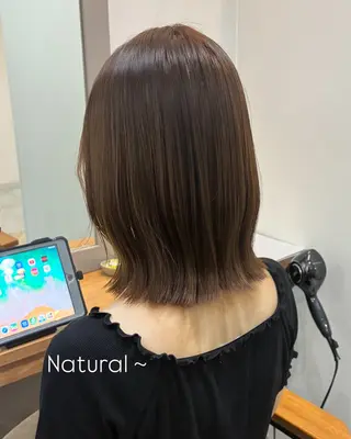 ミディアム 柴田真衣 /ナチュラル/半個室のヘアスタイル