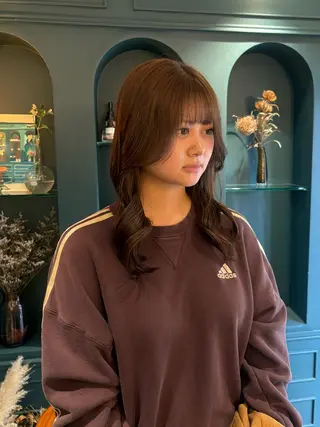 セミロング カラー 🌻暖色カラー🌻 sakuraのヘアスタイル