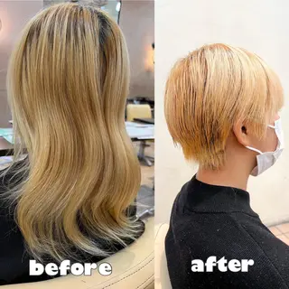 ショート 髪質改善ストレート ⚡️下ノ村柊斗⚡️のヘアスタイル