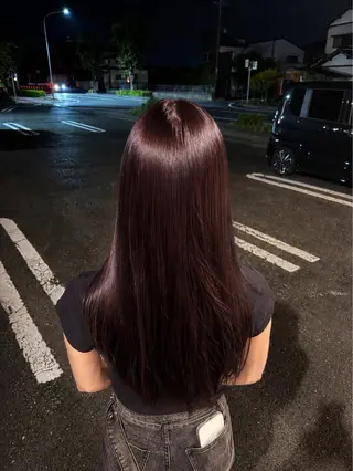 ロング カラー 大石 佳凜のヘアスタイル