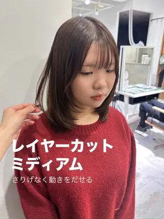 ショート カラー レイヤーカット⛓ hina🩶のヘアスタイル