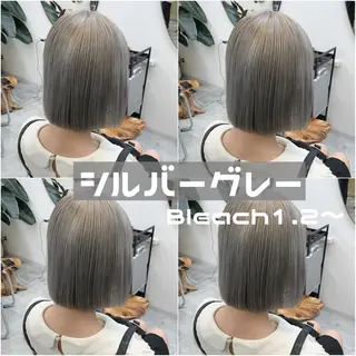 ショート カラー ヘアアレンジ 渋谷🩶ハイトーン 🩶FUMUのヘアスタイル