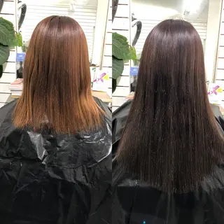 ショート カラー ヘアアレンジ 🦋美髪／エクステ 🦋アベイクミのヘアスタイル