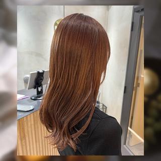 ロング カラー 透明感カラー meiのヘアスタイル