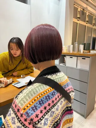 ショート カラー 石原圭悟 /ショート/艶カラーのヘアスタイル