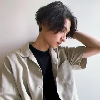 ミディアム メンズ 三矢 ちなつのヘアスタイル