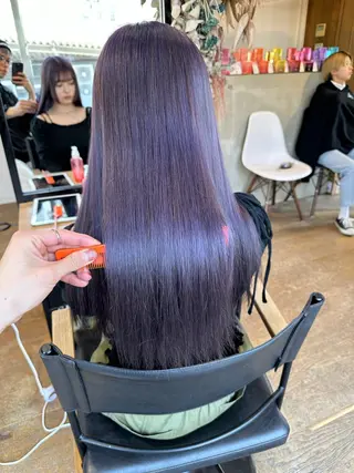 ロング カラー DAIKIベージュ 🍂レイヤーカットのヘアスタイル