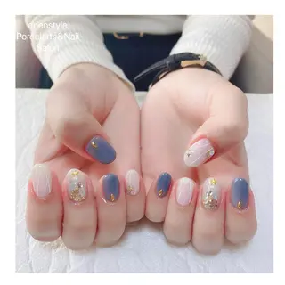ミディアム ネイル 🐾enen style 🐾のネイルデザイン