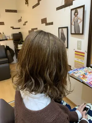 ミディアム カラー サトウ シューイチのヘアスタイル