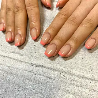 ショート カラー パーマ ヘアアレンジ メンズ キッズ ネイル マツエク・マツパ アイブロウ 今福鶴見ネイル 8(エイト)のネイルデザイン