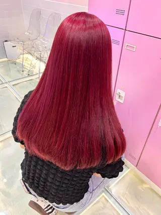 ロング カラー レイン🌏🌱 似合わせ/ハイトーンのヘアスタイル