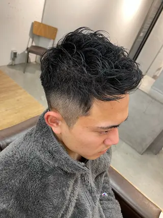 ショート メンズ 阿部 春道のヘアスタイル