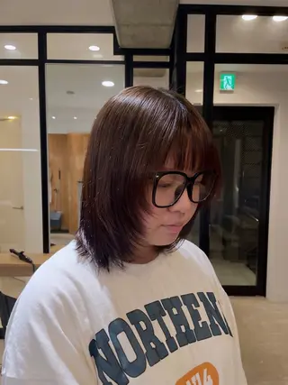 ミディアム porto まなみのヘアスタイル