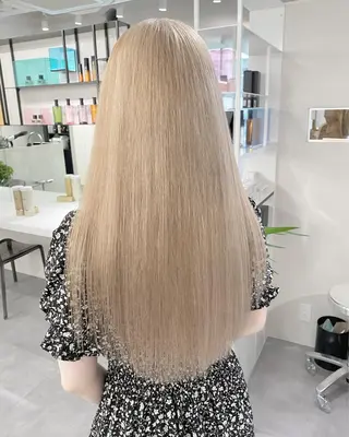ロング カラー ボブ/レイヤーカット 縮毛矯正/コウキ新宿のヘアスタイル