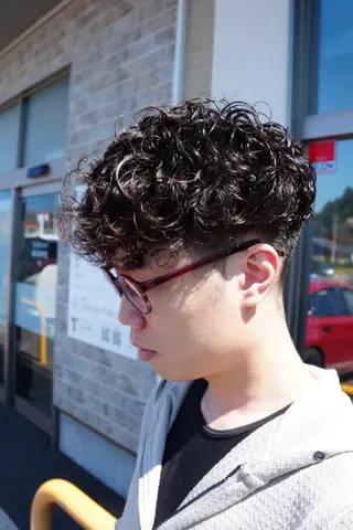 パーマ メンズ 小野 凜太郎のヘアスタイル