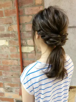 ミディアム カラー ヘアアレンジ 三軒茶屋/髪質改善 やまなかのヘアスタイル