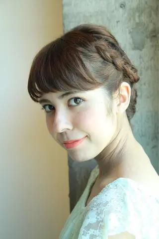 ミディアム ele naのヘアスタイル