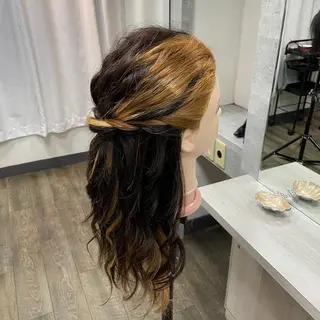 ロング 檜谷 晴　顔周りカットのヘアスタイル