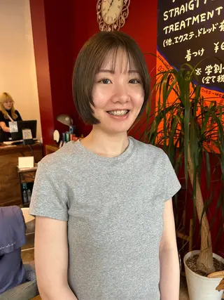 ミディアム ORe'S HAIR BE　GLaDまなみのヘアスタイル