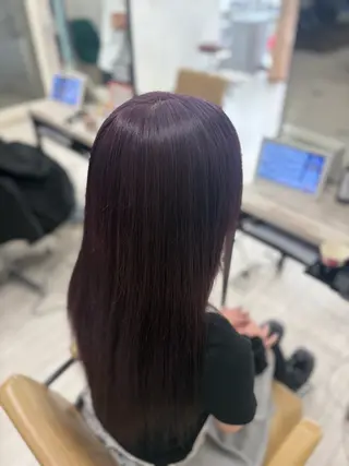 ロング カラー 暖色系カラー/ピンク Ririi🎀のヘアスタイル