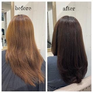 ロング カラー PutiLuca 浅川のヘアスタイル
