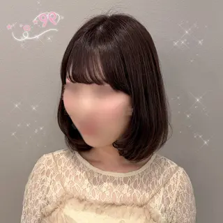 ミディアム カラー 顔周り/ガーリー /ヘアメ/あつはのヘアスタイル