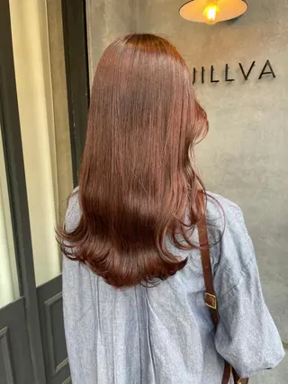 ミディアム カラー ヘアアレンジ パーマ newi grande 横浜店のヘアスタイル
